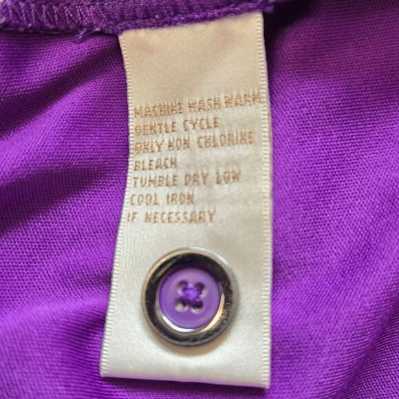 E.P. Pro Size 12 Purple & Gold Paisley Skort Side Zip Golf Tennis Skirt Pockets - Picture 12 of 12